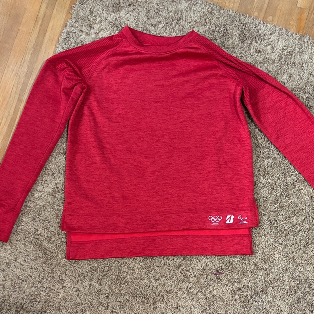 Olympic Augusta Sportswear Red Ladies Crewneck XS Team Bridgestone
